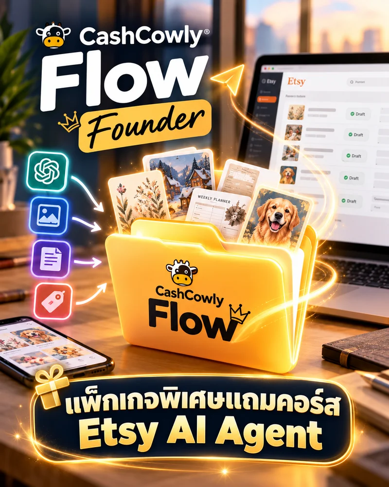 CashCowly Flow Founder + Etsy AI Agent